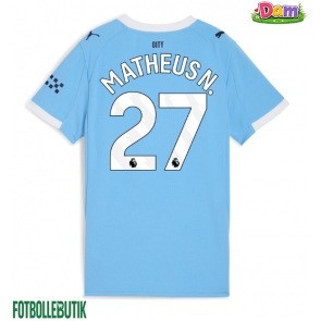 Manchester City Matheus Nunes #27 Hemmatröja Kvinnor 2025-26 Kortärmad